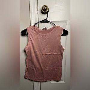 Pink & Black High Neck Sleeveless Tank [SET OF 2]